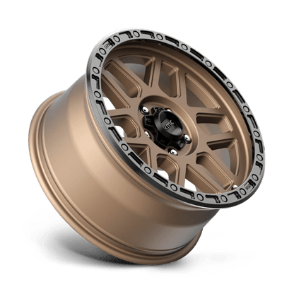 KMC KM544 MESA Matte Bronze W/ Black Lip 17x9 +18 5x127mm 71.5mm