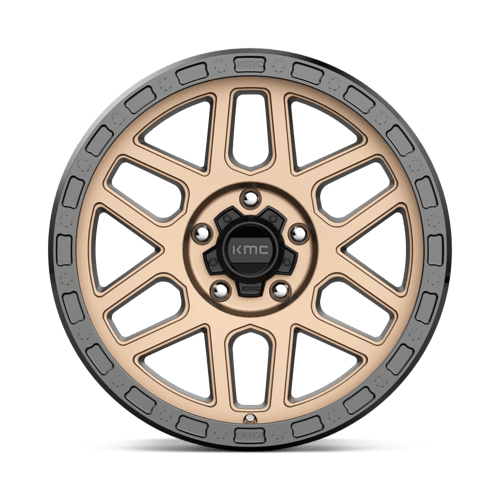 KMC KM544 MESA Matte Bronze W/ Black Lip 17x9 +18 5x127mm 71.5mm