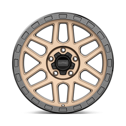 KMC KM544 MESA Matte Bronze W/ Black Lip 17x9 +18 5x127mm 71.5mm