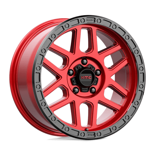 KMC KM544 MESA Candy Red W/ Black Lip 18x9 +18 5x127mm 71.5mm