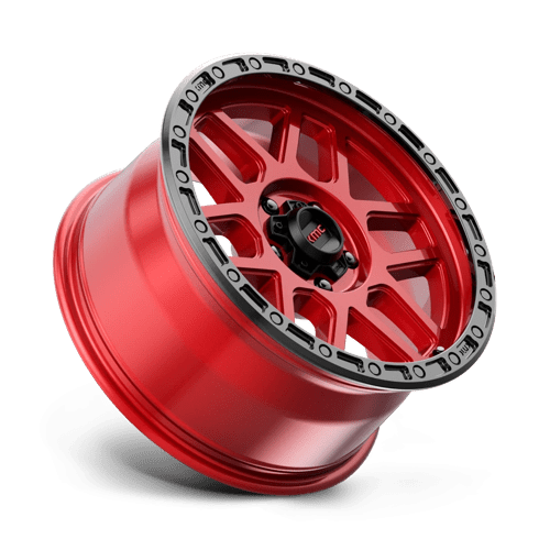 KMC KM544 MESA Candy Red W/ Black Lip 18x9 +18 5x127mm 71.5mm