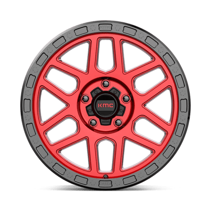KMC KM544 MESA Candy Red W/ Black Lip 18x9 +18 5x127mm 71.5mm