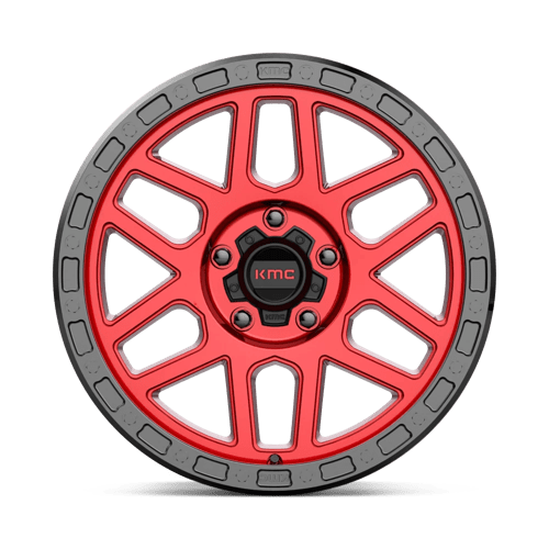KMC KM544 MESA Candy Red W/ Black Lip 18x9 +25 5x150mm 110.1mm