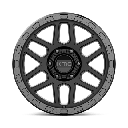 KMC KM544 MESA Satin Black W/ Gloss Black Lip 18x9 +18 6x120mm 66.9mm