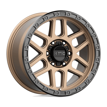 KMC KM544 MESA Matte Bronze W/ Black Lip 18x9 +18 6x114.3mm 66.1mm