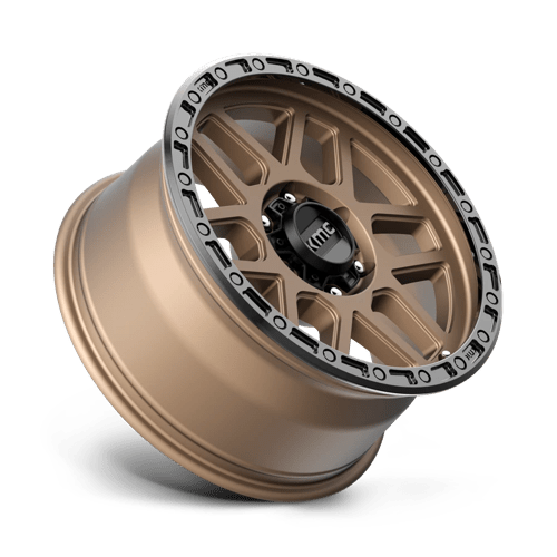 KMC KM544 MESA Matte Bronze W/ Black Lip 18x9 +18 6x139.7mm 106.1mm