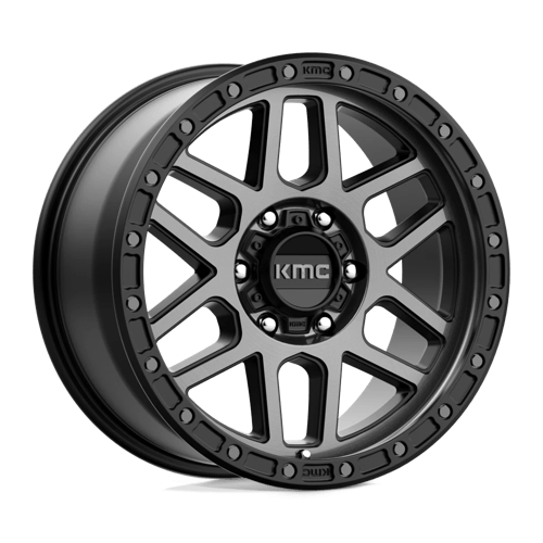 KMC KM544 MESA Satin Black W/ Gray Tint 18x9 +18 6x114.3mm 66.1mm