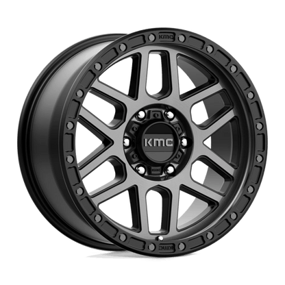 KMC KM544 MESA Satin Black W/ Gray Tint 18x9 +18 6x114.3mm 66.1mm