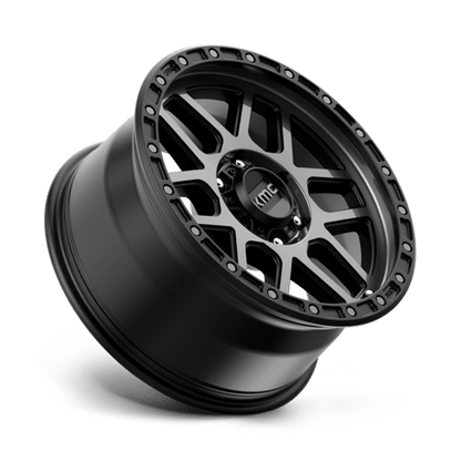 KMC KM544 MESA Satin Black W/ Gray Tint 18x9 +18 6x139.7mm 106.1mm