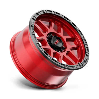 KMC KM544 MESA Candy Red W/ Black Lip 18x9 +18 6x139.7mm 106.1mm