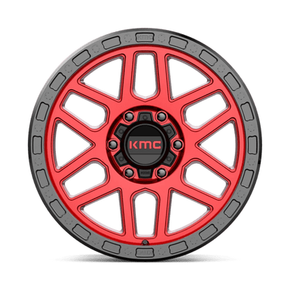 KMC KM544 MESA Candy Red W/ Black Lip 17x9 -12 6x139.7mm 106.1mm