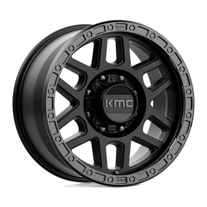 KMC KM544 MESA Satin Black W/ Gloss Black Lip 18x9 +18 8x170mm 125.1mm