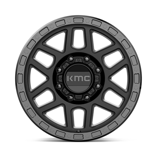 KMC KM544 MESA Satin Black W/ Gloss Black Lip 18x9 +18 8x180mm 124.2mm