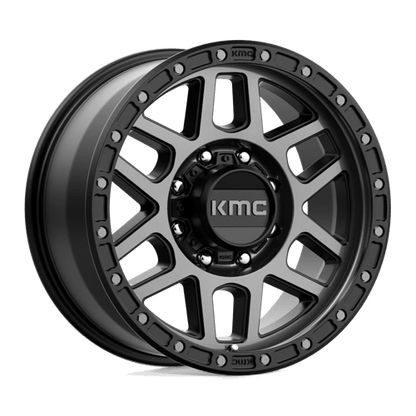 KMC KM544 MESA Satin Black W/ Gray Tint 17x9 +18 8x170mm 125.1mm