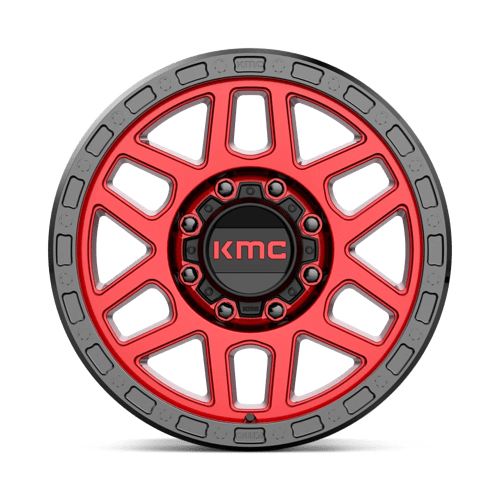 KMC KM544 MESA Candy Red W/ Black Lip 18x9 +18 8x180mm 124.2mm