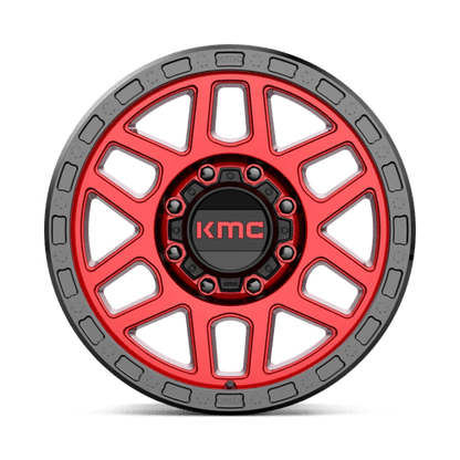 KMC KM544 MESA Candy Red W/ Black Lip 18x9 +18 8x180mm 124.2mm