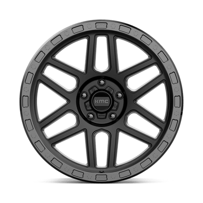 KMC KM544 MESA Satin Black W/ Gloss Black Lip 20x9 +25 5x150mm 110.1mm