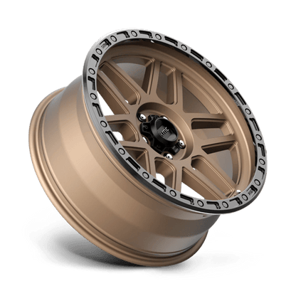 KMC KM544 MESA Matte Bronze W/ Black Lip 17x9 -12 5x150mm 110.1mm