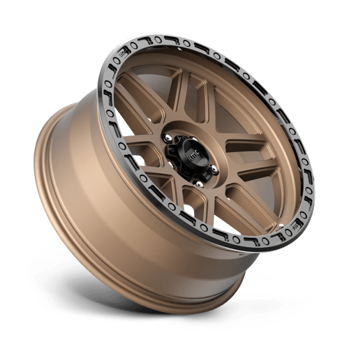 KMC KM544 MESA Matte Bronze W/ Black Lip 20x9 0 5x127mm 71.5mm
