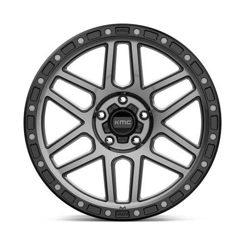 KMC KM544 MESA Satin Black W/ Gray Tint 17x8.5 0 5x127mm 71.5mm