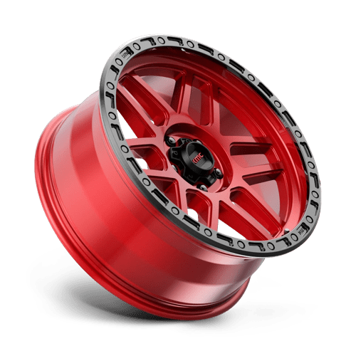 KMC KM544 MESA Candy Red W/ Black Lip 20x9 +25 5x150mm 110.1mm