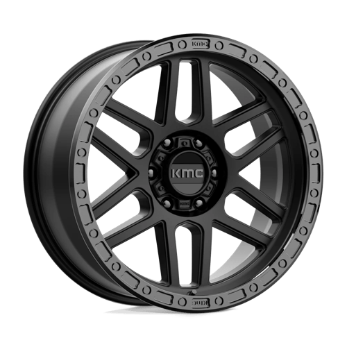 KMC KM544 MESA Satin Black W/ Gloss Black Lip 17x8.5 0 6x135mm 87.1mm