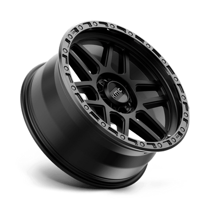 KMC KM544 MESA Satin Black W/ Gloss Black Lip 17x8.5 0 6x135mm 87.1mm