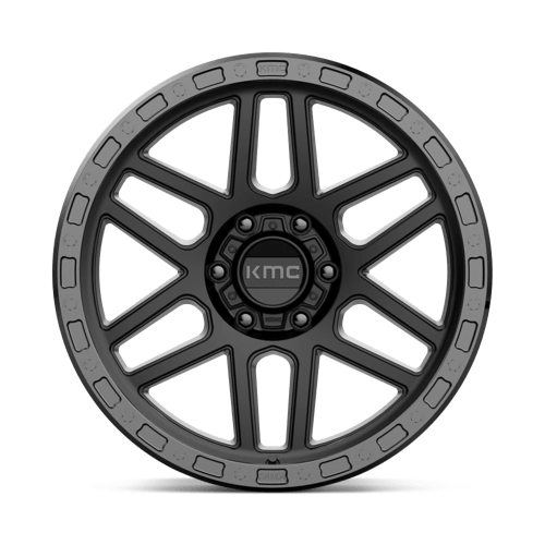 KMC KM544 MESA Satin Black W/ Gloss Black Lip 20x9 0 6x135mm 87.1mm