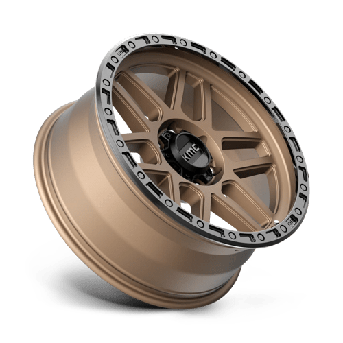 KMC KM544 MESA Matte Bronze W/ Black Lip 17x9 -12 6x139.7mm 106.1mm