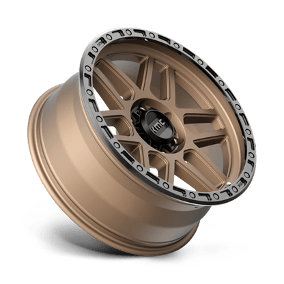 KMC KM544 MESA Matte Bronze W/ Black Lip 17x9 -12 6x139.7mm 106.1mm