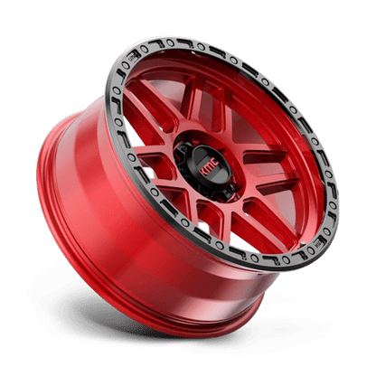 KMC KM544 MESA Candy Red W/ Black Lip 17x8.5 0 6x139.7mm 106.1mm