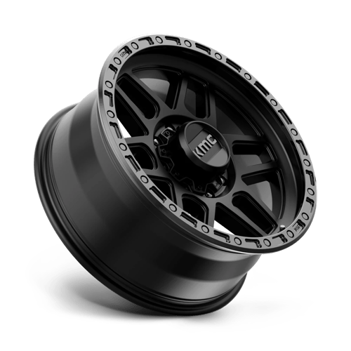KMC KM544 MESA Satin Black W/ Gloss Black Lip 20x9 0 8x170mm 125.1mm