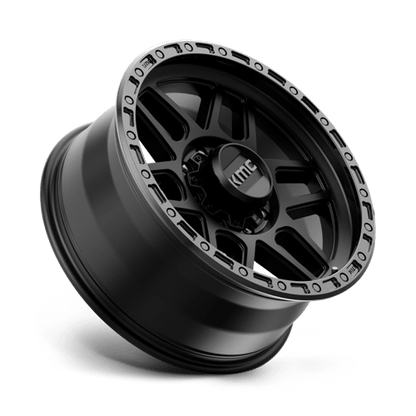 KMC KM544 MESA Satin Black W/ Gloss Black Lip 20x9 0 8x165.1mm 125.1mm