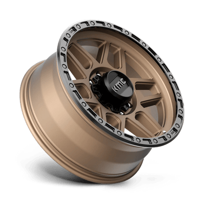 KMC KM544 MESA Matte Bronze W/ Black Lip 17x9 -12 8x165.1mm 125.1mm
