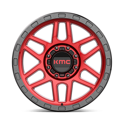 KMC KM544 MESA Candy Red W/ Black Lip 20x9 0 8x165.1mm 125.1mm