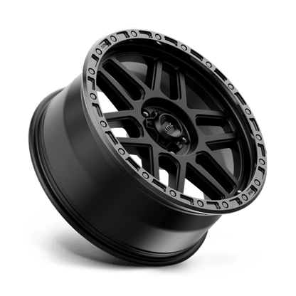 KMC KM544 MESA Satin Black W/ Gloss Black Lip 17x9 -12 5x127mm 71.5mm