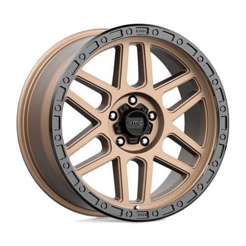 KMC KM544 MESA Matte Bronze W/ Black Lip 17x9 +18 5x127mm 71.5mm