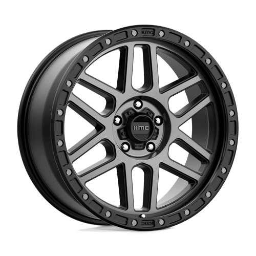 KMC KM544 MESA Satin Black W/ Gray Tint 17x9 +18 5x127mm 71.5mm
