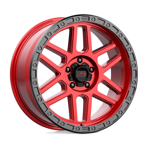 KMC KM544 MESA Candy Red W/ Black Lip 20x9 +25 5x150mm 110.1mm