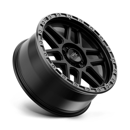 KMC KM544 MESA Satin Black W/ Gloss Black Lip 20x9 +18 6x135mm 87.1mm