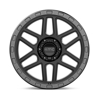 KMC KM544 MESA Satin Black W/ Gloss Black Lip 17x9 +18 6x139.7mm 106.1mm