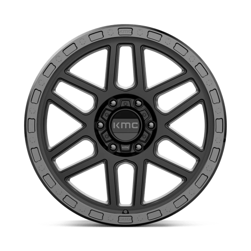 KMC KM544 MESA Satin Black W/ Gloss Black Lip 20x9 +18 6x135mm 87.1mm