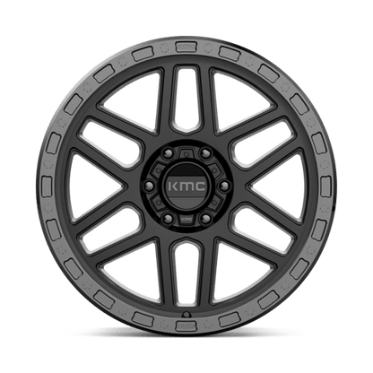 KMC KM544 MESA Satin Black W/ Gloss Black Lip 20x9 +18 6x139.7mm 106.1mm