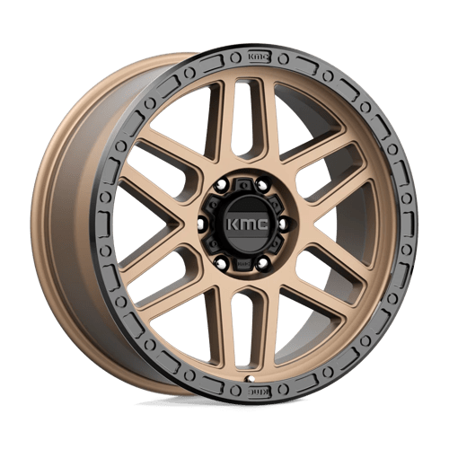 KMC KM544 MESA Matte Bronze W/ Black Lip 17x9 +18 6x114.3mm 66.1mm