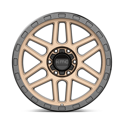 KMC KM544 MESA Matte Bronze W/ Black Lip 17x9 -12 6x139.7mm 106.1mm