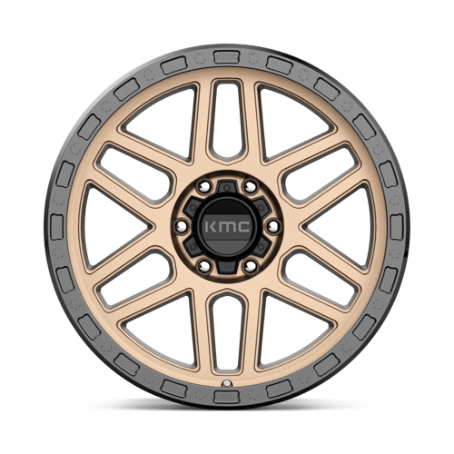 KMC KM544 MESA Matte Bronze W/ Black Lip 17x9 +18 6x139.7mm 106.1mm