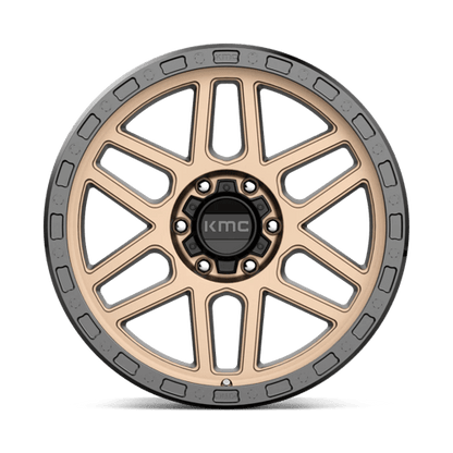 KMC KM544 MESA Matte Bronze W/ Black Lip 17x9 +18 6x114.3mm 66.1mm