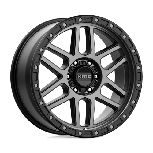 KMC KM544 MESA Satin Black W/ Gray Tint 17x9 +18 6x139.7mm 106.1mm