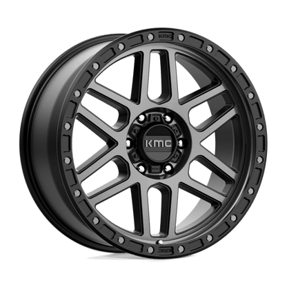 KMC KM544 MESA Satin Black W/ Gray Tint 17x9 -12 6x139.7mm 106.1mm