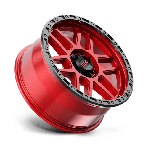 KMC KM544 MESA Candy Red W/ Black Lip 20x9 +18 6x135mm 87.1mm